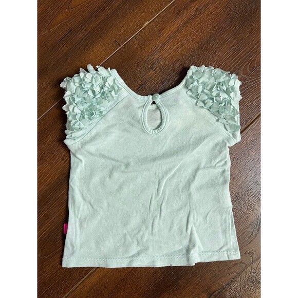 Girls Size 3 Months Baker By Ted Baker Floral Sleeve Top & Okie Dokie Purple - Picture 11 of 11